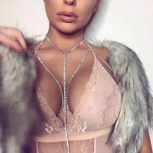 New Sexy Crystal Bra Necklace.Body Chain.